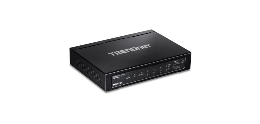 Trendnet TPE-TG611 commutateur réseau Gigabit Ethernet (10/100/1000) Connexion Ethernet, supportant l'alimentation via ce port (PoE) Noir