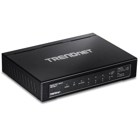 Trendnet TPE-TG611 commutateur réseau Gigabit Ethernet (10/100/1000) Connexion Ethernet, supportant l'alimentation via ce port (PoE) Noir