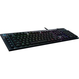 Logitech G G815 LIGHTSYNC RGB Mechanical Gaming Keyboard – GL Clicky clavier Jouer USB AZERTY Français Charbon