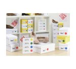 Pastille adhesive apli impression laser jet encre et copieur diametre 24mm         permanente coloris rouge