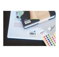 Pastilles adhésives Ø 8 mm Avery blanc - Pochette de 560