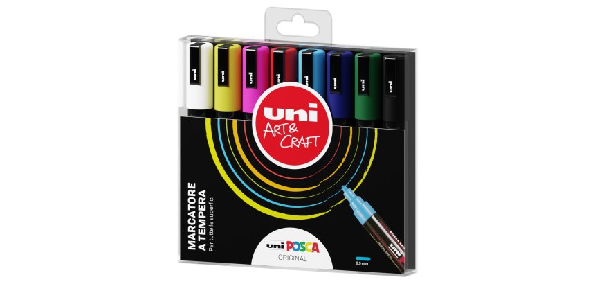 POSCA Punta Media Original, Confezione 8 Pezzi