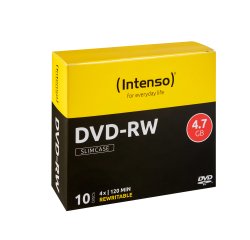 Intenso DVD-RW 4.7GB, 4x 10 pc(s)