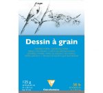 Dessin à Grain bloc collé 20F A4 125g