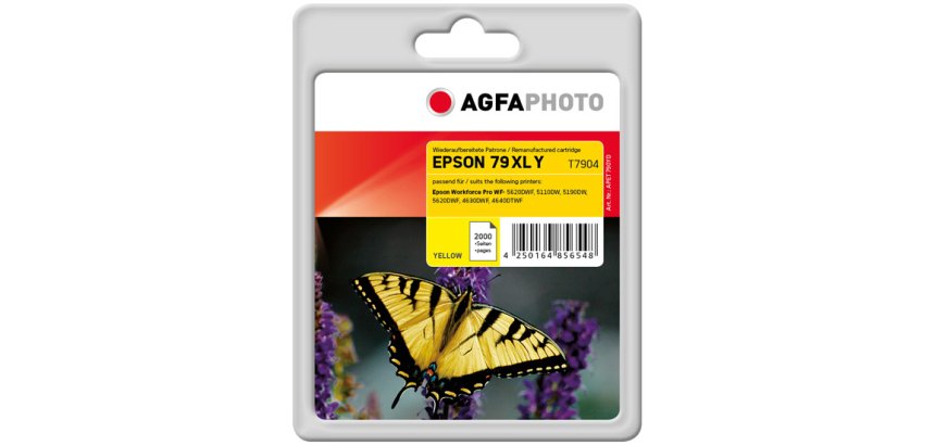 AgfaPhoto APET790YD inktcartridge 1 stuk(s) Compatibel Geel