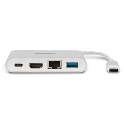 Hamlet HDKC-PD100 USB graphics adapter 3840 x 2160 pixels White