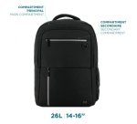 Mobilis 003084 sac à dos Sac à dos normal Noir mousse, Polyester recyclé