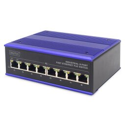 ASSMANN Electronic DN-650108 switch Fast Ethernet (10/100) Energía sobre Ethernet (PoE) Negro, Azul