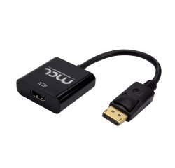 MCL CG-291CAZ câble vidéo et adaptateur 0,15 m DisplayPort HDMI Type A (Standard) Noir