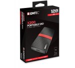 Disque dur ssd portable emtec x200 power plus usb-c 3.1 gen1 transfert haute vitesse grande capacite de stockage 128gb