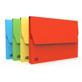 Lot de 10 pochettes VIP Oxford 24x32 kraft vif assorti
