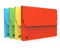 Lot de 10 pochettes VIP Oxford 24x32 kraft vif assorti