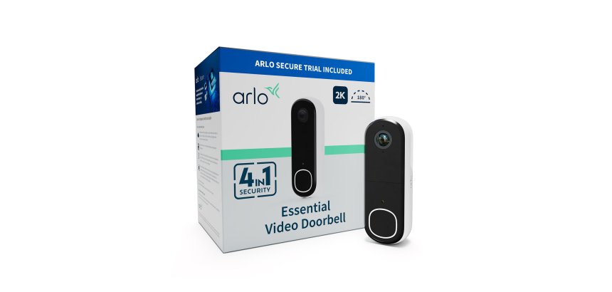 Visiophone Arlo ESSENTIAL 2 2K Sonnette vidéo 2K