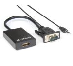 Hamlet XVAVGA-HDMA cavo e adattatore video VGA (D-Sub) HDMI tipo A (Standard) Nero