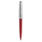 Bille EMBLEME rouge brillant. Point moyenne. Encre bleu