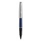 Roller EMBLEME bleu brillant. Pointe fine. Encre noir