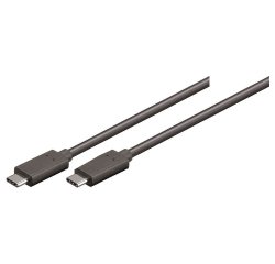 Uniformatic 10601 câble USB USB 3.2 Gen 1 (3.1 Gen 1) 1 m USB C Noir