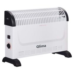 Qlima ECH4020 stufetta elettrica Interno Nero, Bianco 2000 W Radiatore senza olio