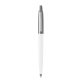 Stylo-bille parker jotter retractable pointe moyenne    finition blanc brillant avec  1 recharge quinkflow encre