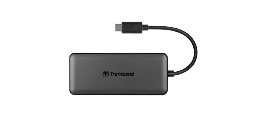 Transcend HUB5C USB 3.2 Gen 2 (3.1 Gen 2) Type-C Nero