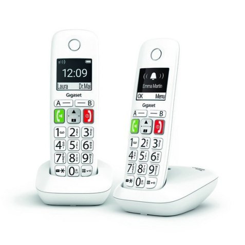 Téléphone sans fil E290 Duo Blanc S30852-H2901-N102 sans répondeur