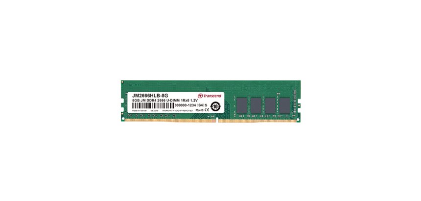 Transcend JetRam JM2666HLB-16G module de mémoire 16 Go 2 x 8 Go DDR4 288-pin DIMM