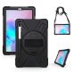 DLH COQUE RENFORCEE AVEC BANDOULIERE, POIGNEE ROTATIVE ET PIED SUPPORT POUR SAMSUNG GALAXY TAB S6 (SM-T860 / SM-T865)