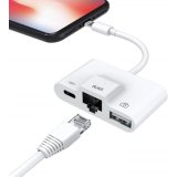 DLH DY-TU4034W câble Lightning Blanc