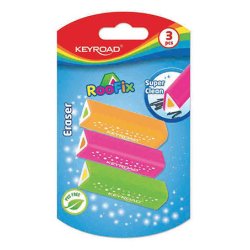 CWR KR971813 eraser Rubber Assorted colours 3 pc(s)