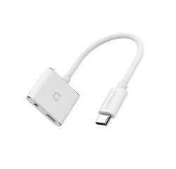 Cygnett CY2866PCCPD cavo audio 0,13 m 3.5mm USB tipo-C Bianco