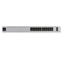 Ubiquiti UniFi Pro 24-Port PoE Gestionado L2/L3 Gigabit Ethernet (10/100/1000) Energía sobre Ethernet (PoE) 1U Plata