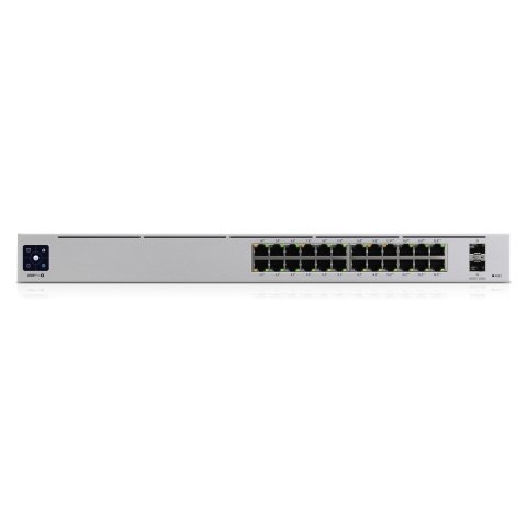 Ubiquiti UniFi Pro 24-Port PoE Gestionado L2/L3 Gigabit Ethernet (10/100/1000) Energía sobre Ethernet (PoE) 1U Plata