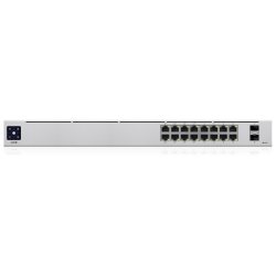 Ubiquiti UniFi 16-Port PoE Gestionado L2/L3 Gigabit Ethernet (10/100/1000) Energía sobre Ethernet (PoE) 1U Plata