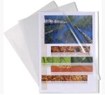 Sachet de 10 pochettes coin polypropylène rigide haute résistance 20/100e - A3 vertical - Cristal