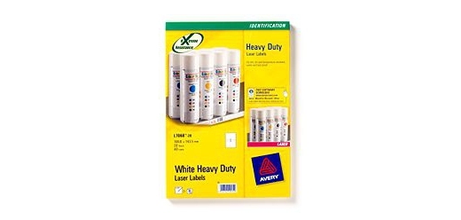 Etiquette avery ultra resistantes polyester laser   blanc 199,6 x 143,5mm boite   de 40