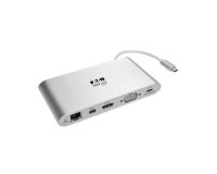 Tripp Lite U442-DOCK1 station d'accueil Avec fil USB 3.2 Gen 1 (3.1 Gen 1) Type-C Argent