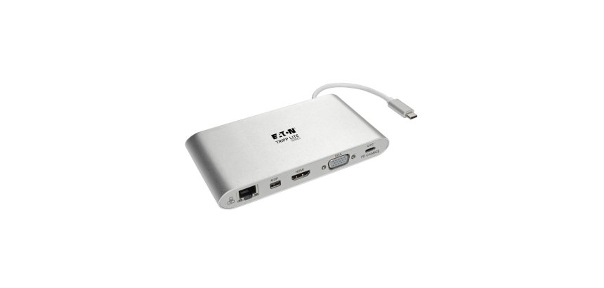 Tripp Lite U442-DOCK1 station d'accueil Avec fil USB 3.2 Gen 1 (3.1 Gen 1) Type-C Argent
