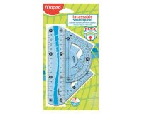 mini kit de géométrie Flex, incassable, 4 pièces