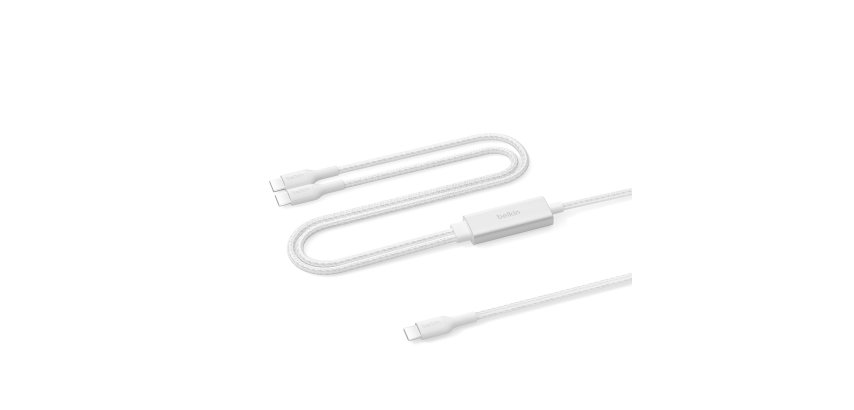 Belkin CAC004hq1.5MWH câble USB USB 2.0 1,5 m USB C 2 x USB C 0,48 Gbit/s 140 W Blanc