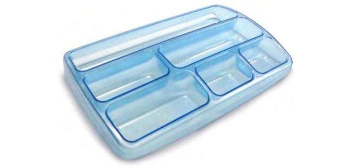 ARDA TR3110 Hard pencil case Blue, Transparent