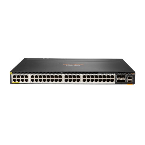 HPE Aruba Networking CX 6300M 48-port Smart Rate 1/2.5/5GbE Class 6 PoE & 4-port SFP56 Géré L3 Connexion Ethernet, supportant l'alimentation via ce port (PoE) 1U Gris