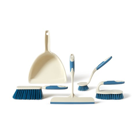 Perfetto 12820 dustpan/dustpan set Blue, White Dust pan & brush set
