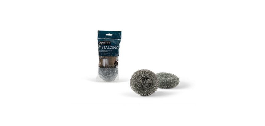 Perfetto 0280C sponge Round Galvanized metal Metallic 2 pc(s)
