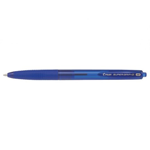 Stylo bille SUPER GRIP G rétractable pointe moyenne encre bleue