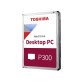 Toshiba P300 disco duro interno 2 TB 7200 RPM 256 MB 3.5" SATA