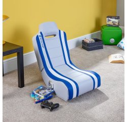 X Rocker Shadow 2.0 Siège de jeu sur console Siège rembourré Bleu, Blanc