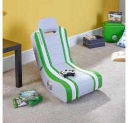 X Rocker Shadow 2.0 Siège de jeu sur console Siège rembourré Vert, Blanc