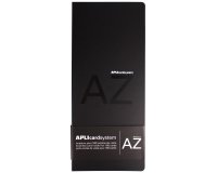 Porte-cartes de visite apli polypropylène rigide indéchirable 27,5x12cm capacité 160 cartes coloris noir