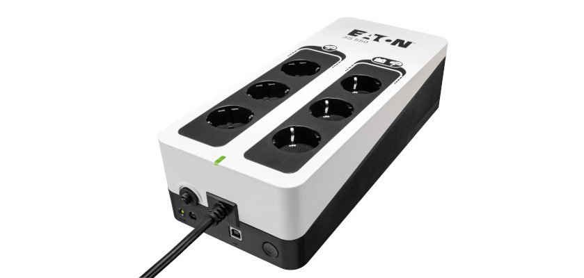 Eaton 3S550D sistema de alimentación ininterrumpida (UPS) En espera (Fuera de línea) o Standby (Offline) 0,55 kVA 330 W 6 salidas AC