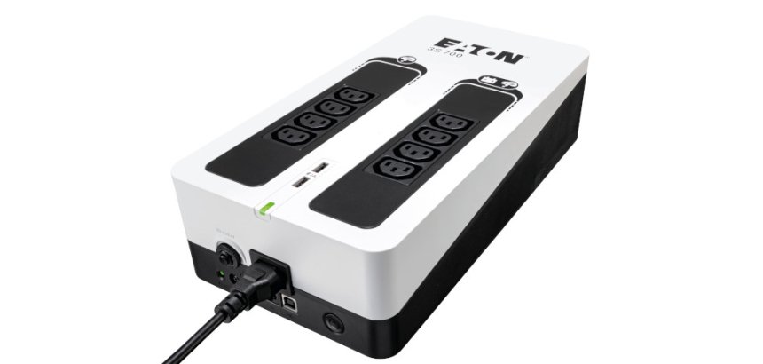 Eaton 3S700I sistema de alimentación ininterrumpida (UPS) En espera (Fuera de línea) o Standby (Offline) 0,7 kVA 420 W 8 salidas AC